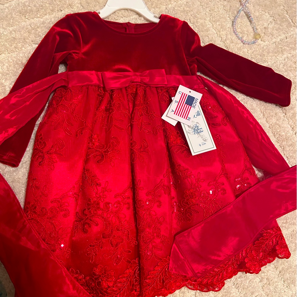 Red Christmas gown